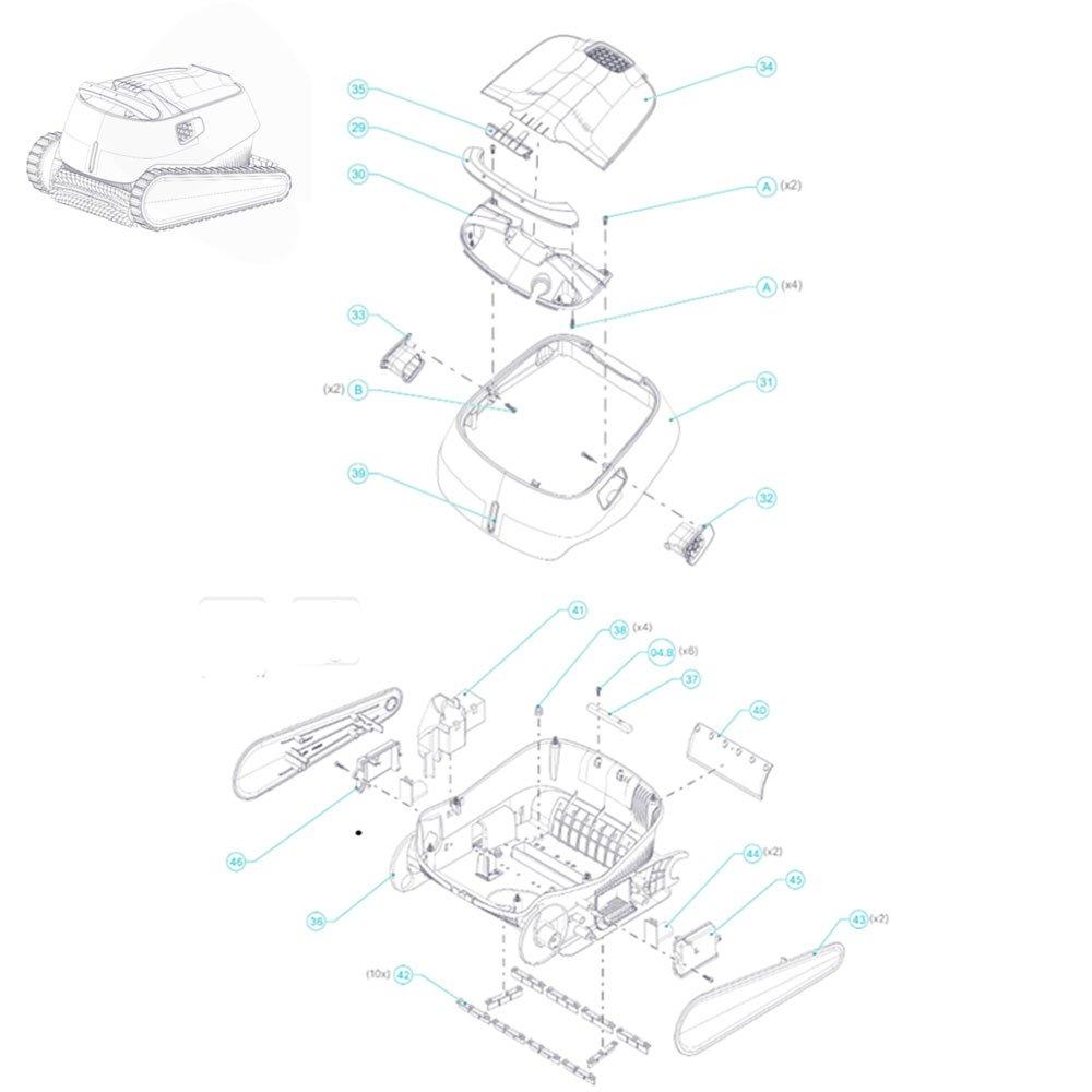 Maytronics Dolphin Proteus DX4 Pool Cleaner Parts