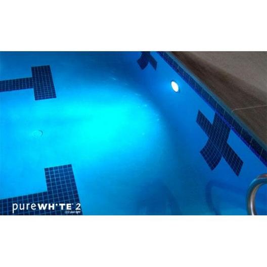 J&J Electronics  PureWhite 2 LED 12V 40W White LED Pool and Spa Light Fixture