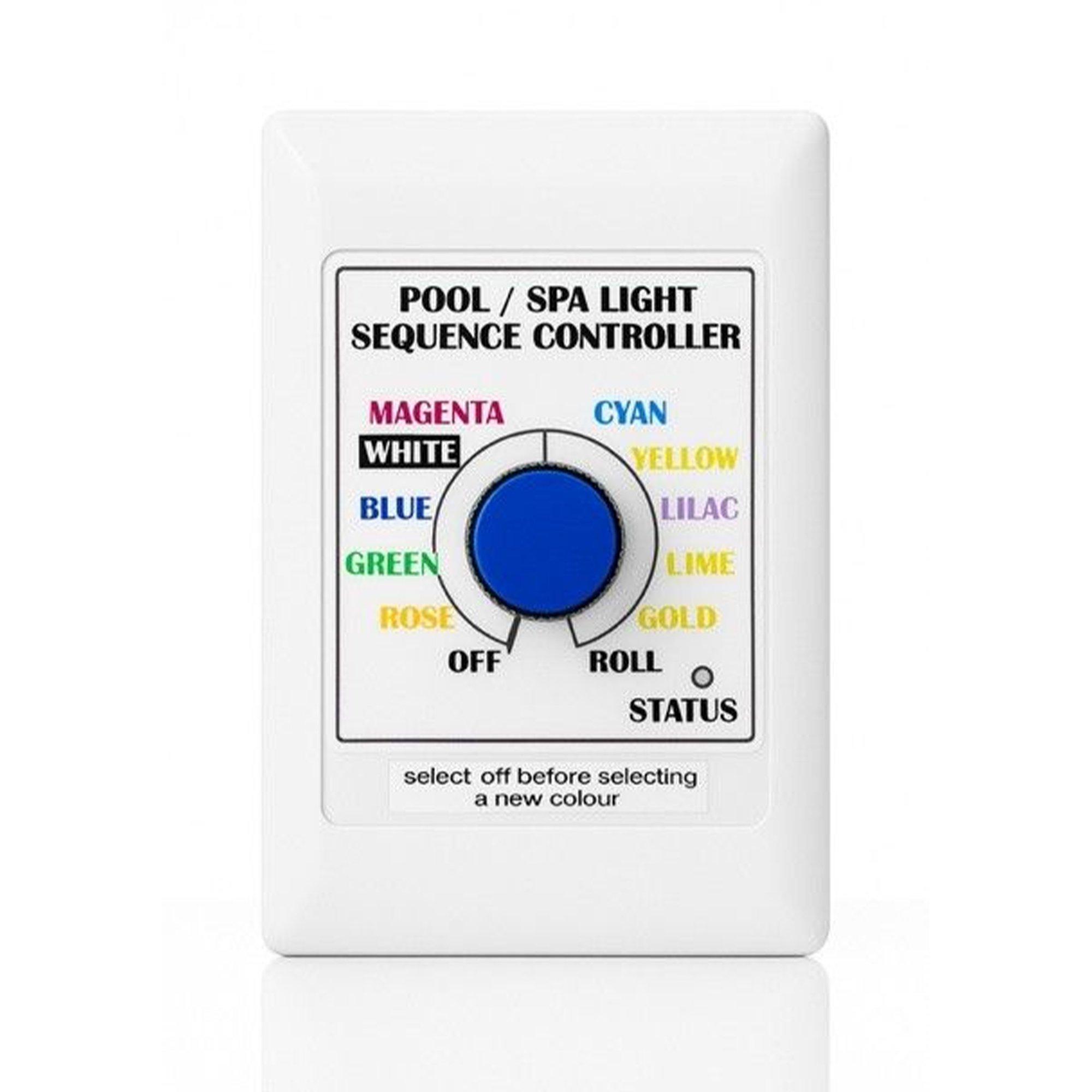 Supreme 10-Color RGBW Wall Mount Pool Light Sequencer