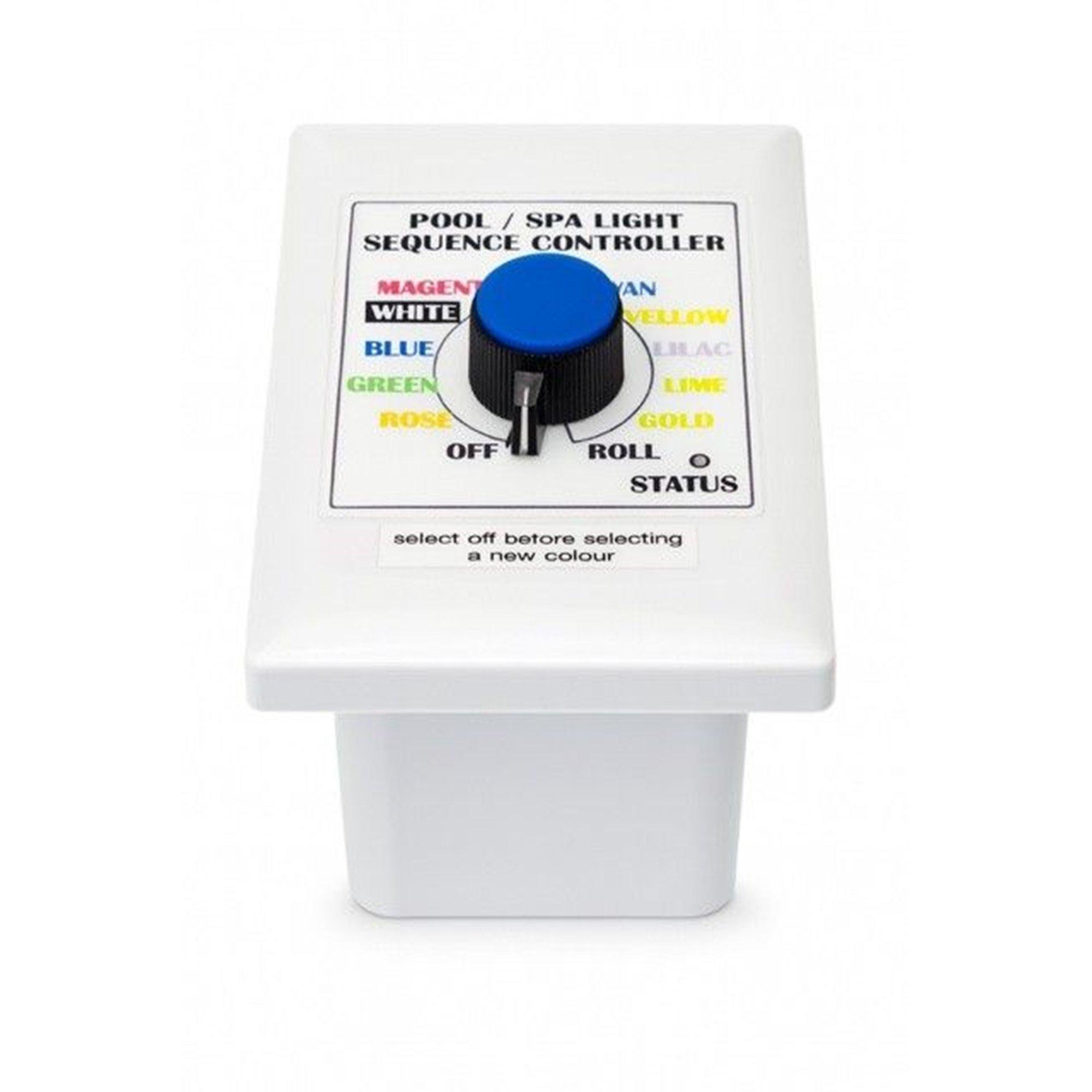 Supreme 10-Color RGBW Wall Mount Pool Light Sequencer