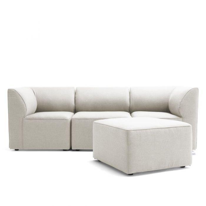 Big Joe  Mobilite 4-Piece Outdoor Sectional Cast Silver