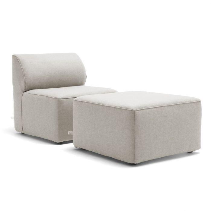 Big Joe  Mobilite 2-Piece Outdoor Seating Set Cast Silver