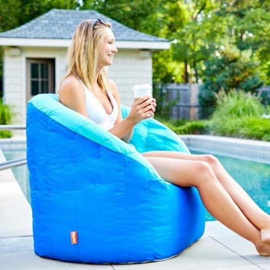 Big Joe  Outdoor Lumin Chair Aqua and Sapphire