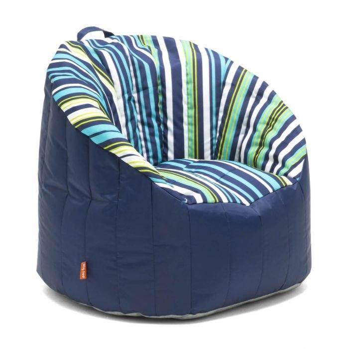 Big Joe  Outdoor Lumin Chair Cozumel Stripe and Navy