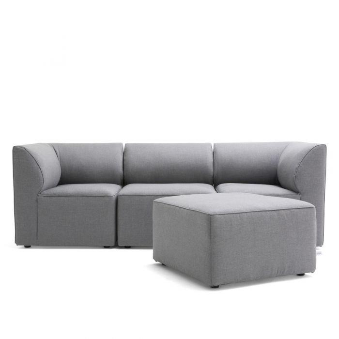 Big Joe  1620962 Mobilite 4-Piece Outdoor Sectional Cast Slate