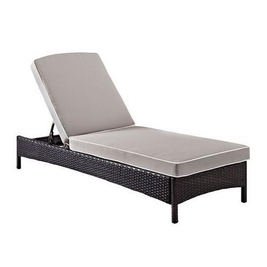 Crosley  Palm Harbor Chaise Lounge with Sand Cushions