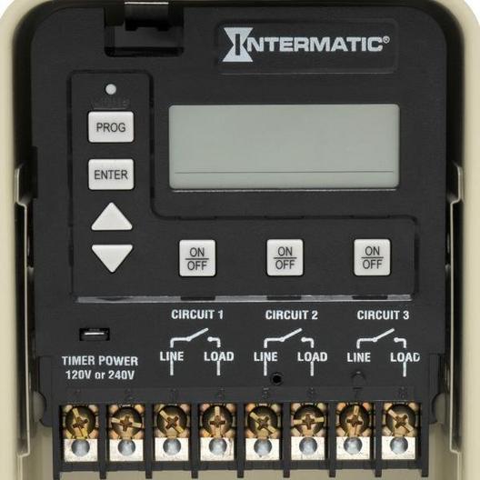 Intermatic  P1353ME Digital 3-circuit Time Control with Metal Enclosure