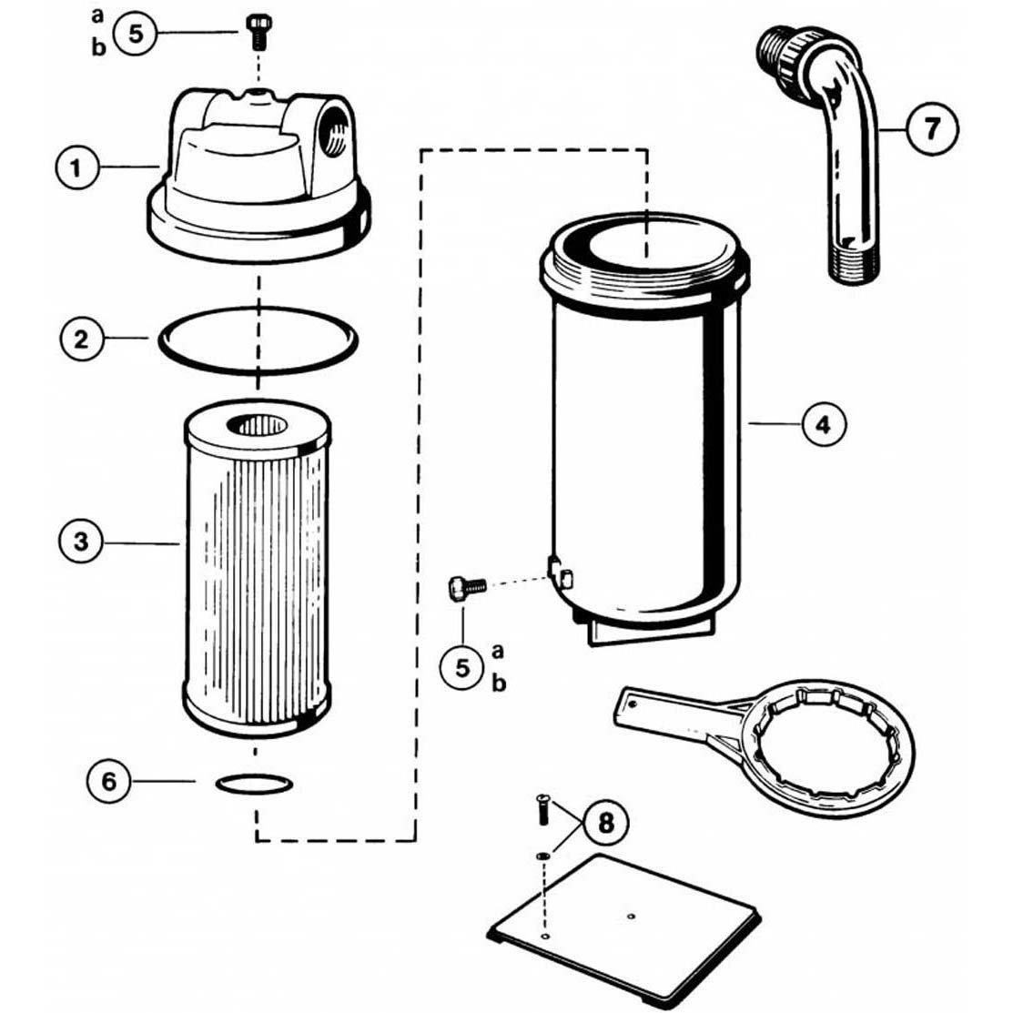 Hayward Micro Star-Clear C120 C200  C225 Pool Cartridge Filter Parts