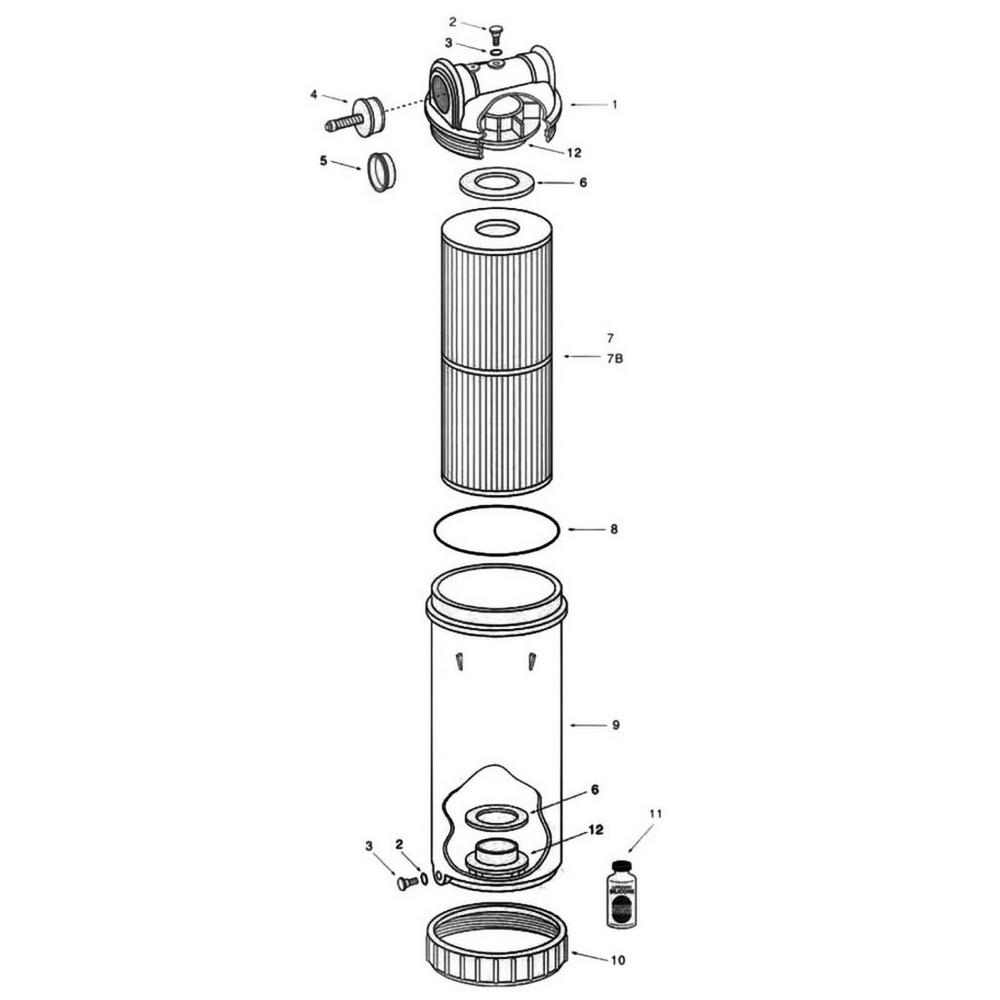 Pentair Dynamic Series I RDC Cartridge Filter Parts