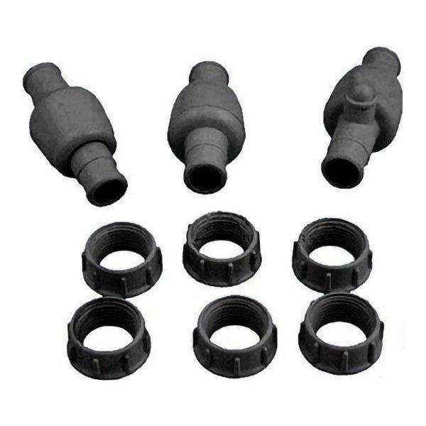 Hose Swivels 3-Pack, Black