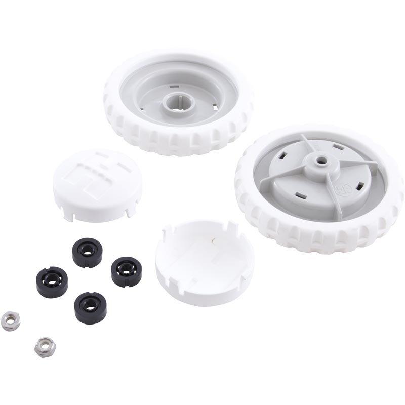 Pool Cleaner Rear Wheels with Bearings, Nuts and Hubcaps (Prior to 6/2006)