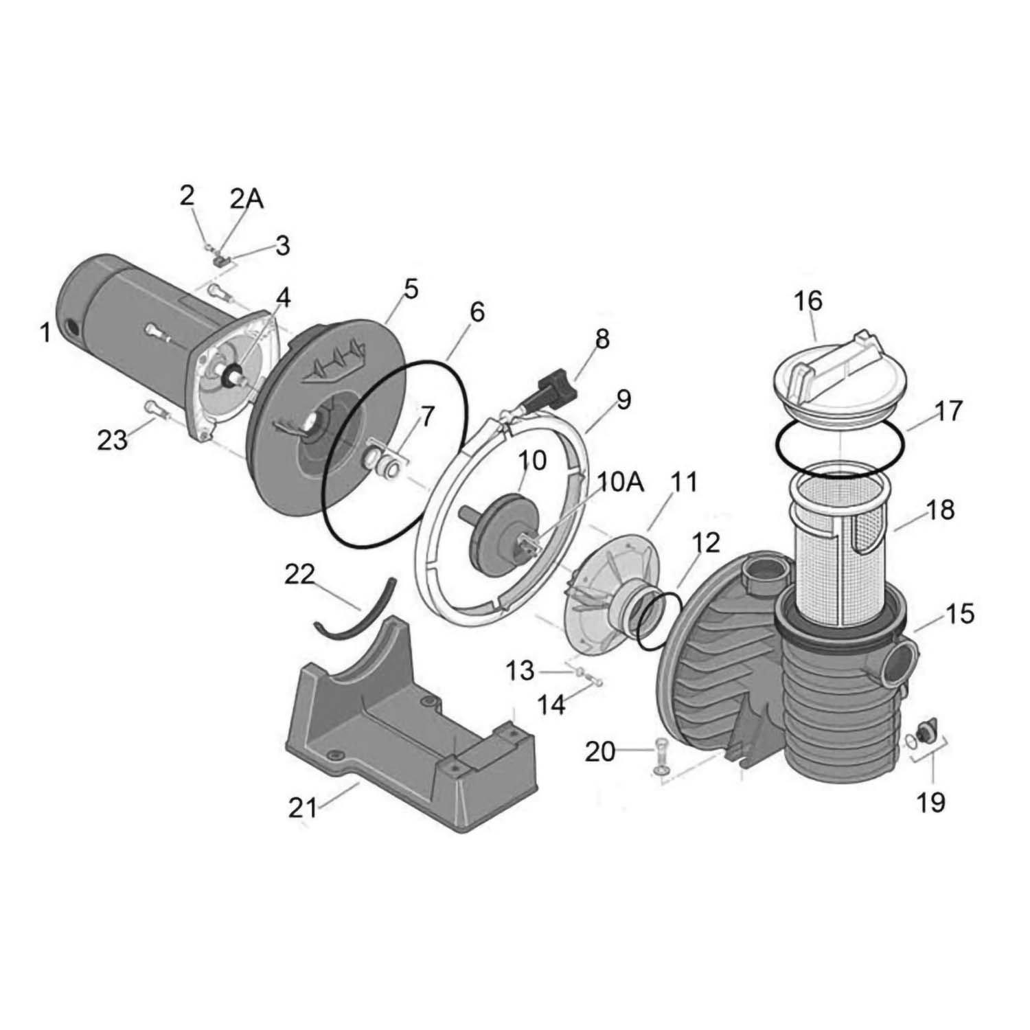 Sta-Rite Max-E-Glas II & Dura-Glas II Pool Pump Parts