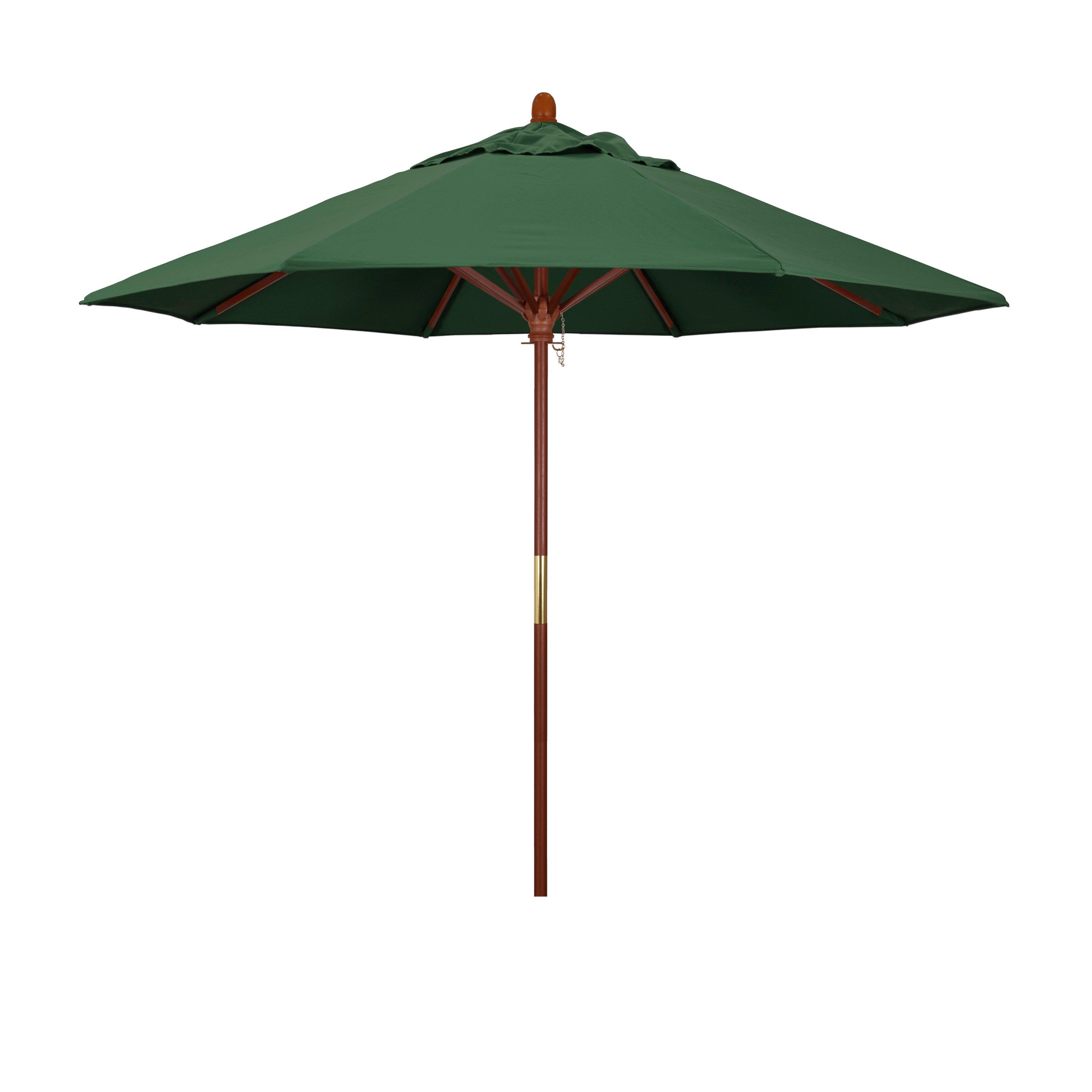 Grove Premium Wood 9 Umbrella  Navy Blue