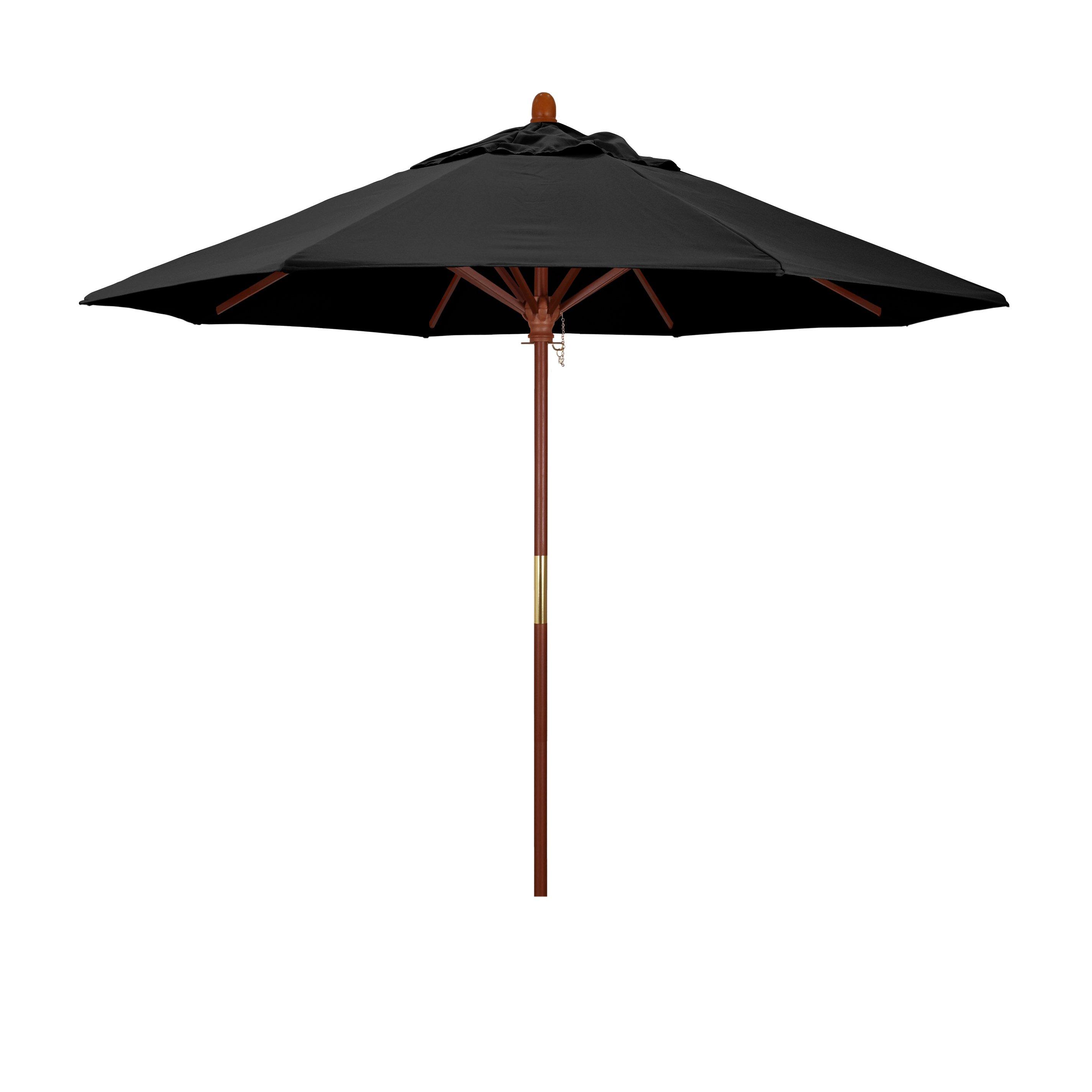 Grove Premium Wood 9 Umbrella  Navy Blue