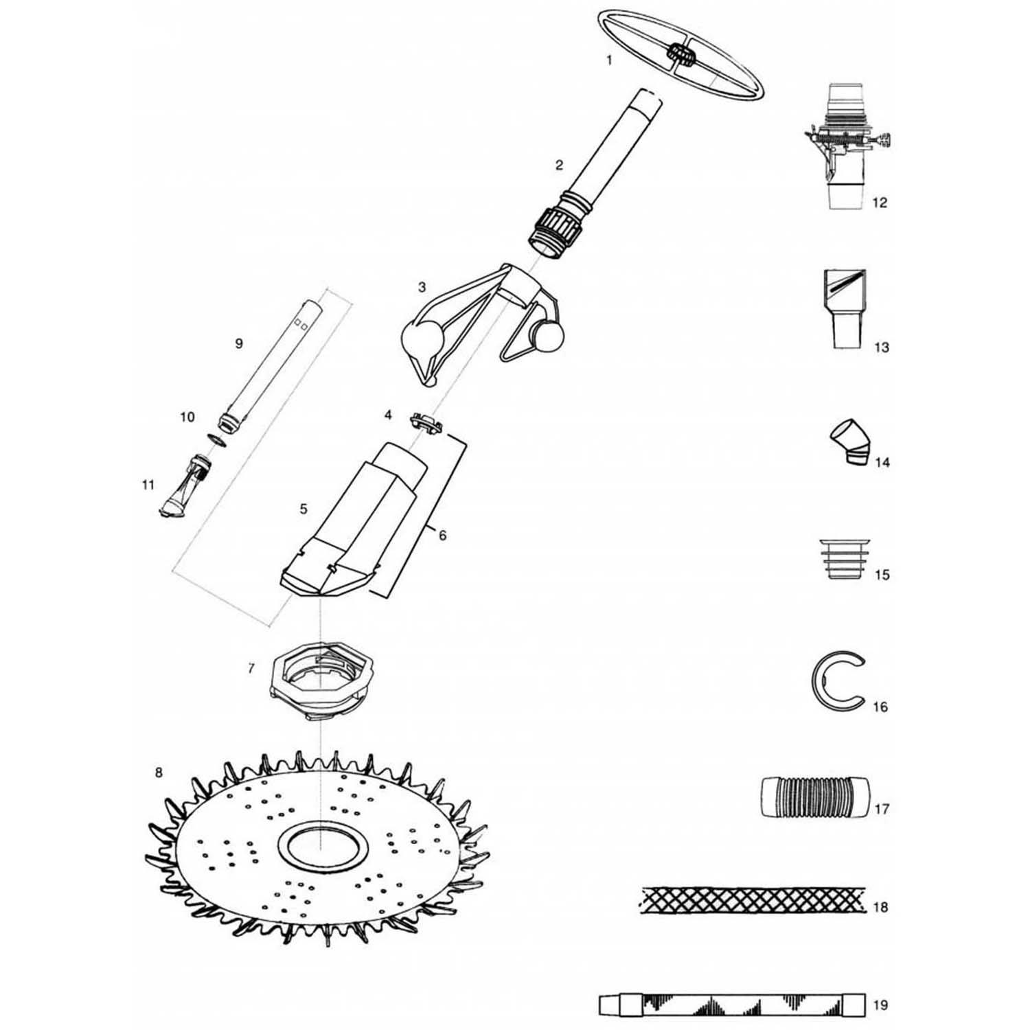 Zodiac Pacer Pool Cleaner Parts 2004  Earlier