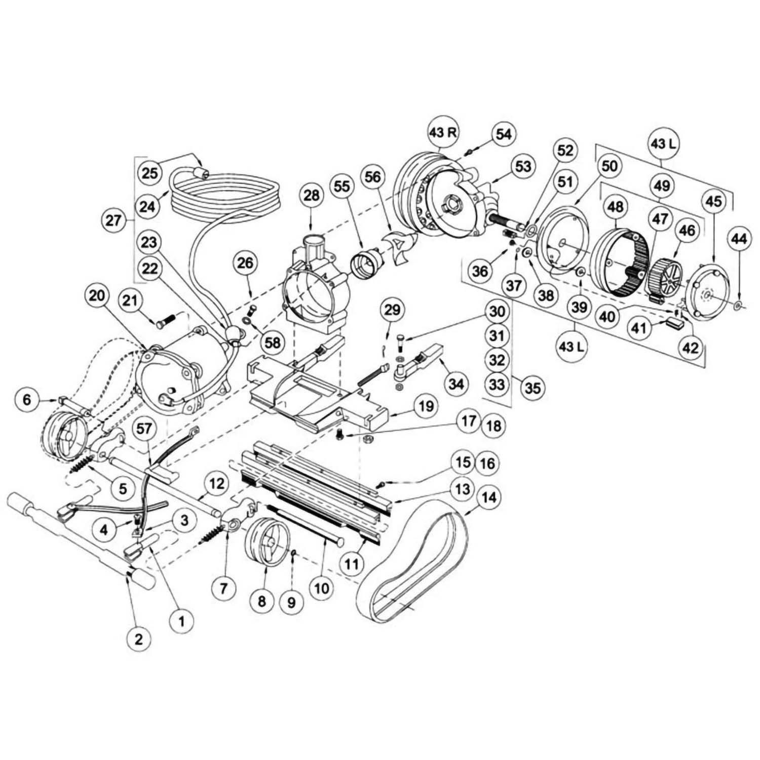 Aqua Vac Mako Shark 2 Pool Cleaner Parts