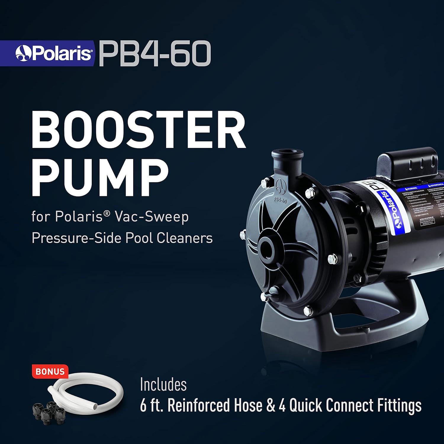 PB4-60 3/4 HP Booster Pump for Pressure Side Pool Cleaners, 115V/230V