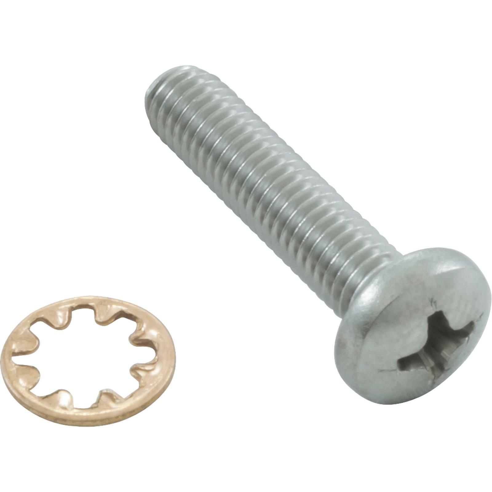 Polaris  10-32 x 7/8 SS Pan Head Screw with Star Washer for Polaris 3900