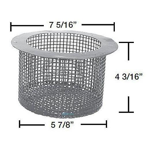 Aladdin Equipment Co  Powder Coated Basket for Aqua Quip Skimmer