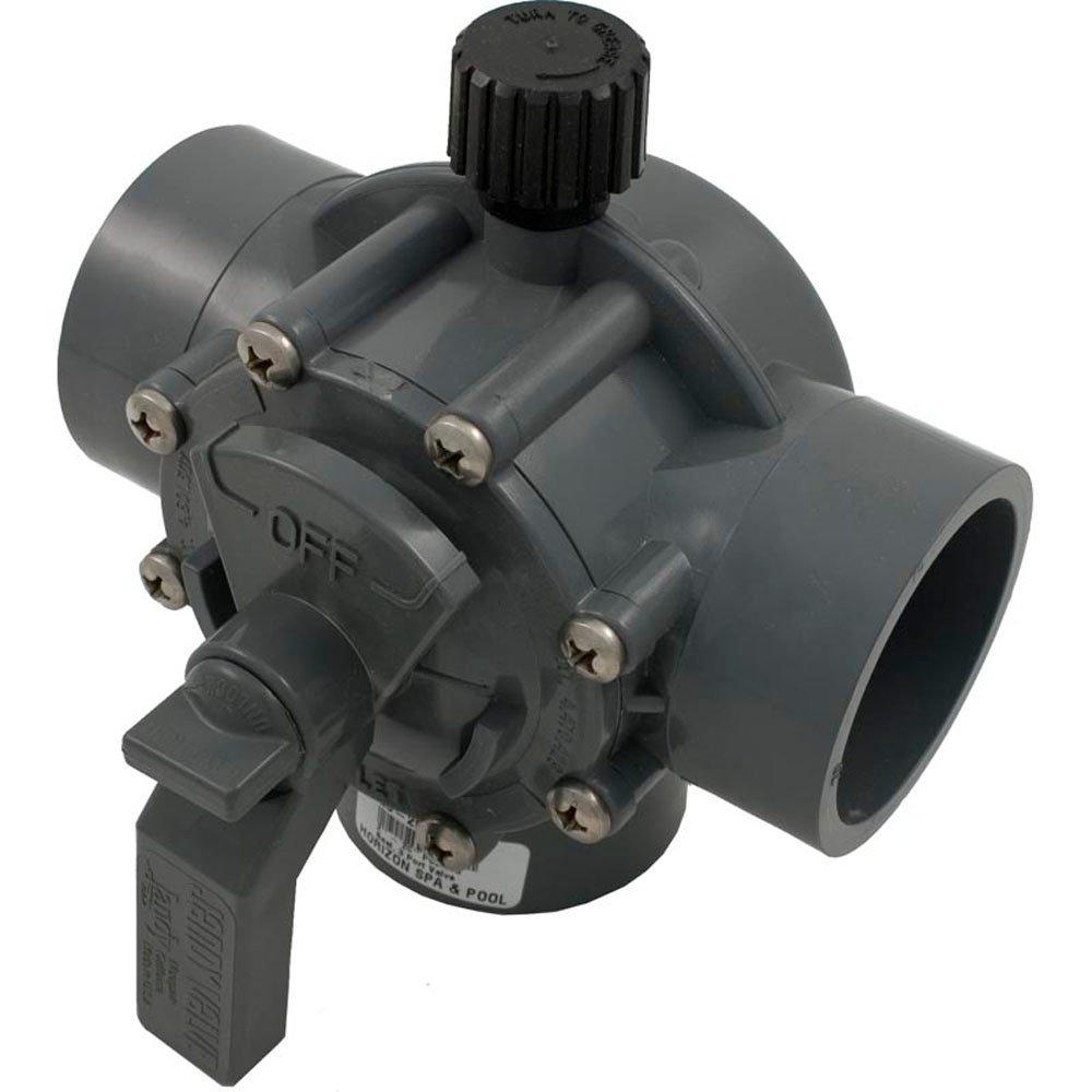 Jandy Gray Three Port Valve 2in.2 12in. Positive Seal Leslie's Pool