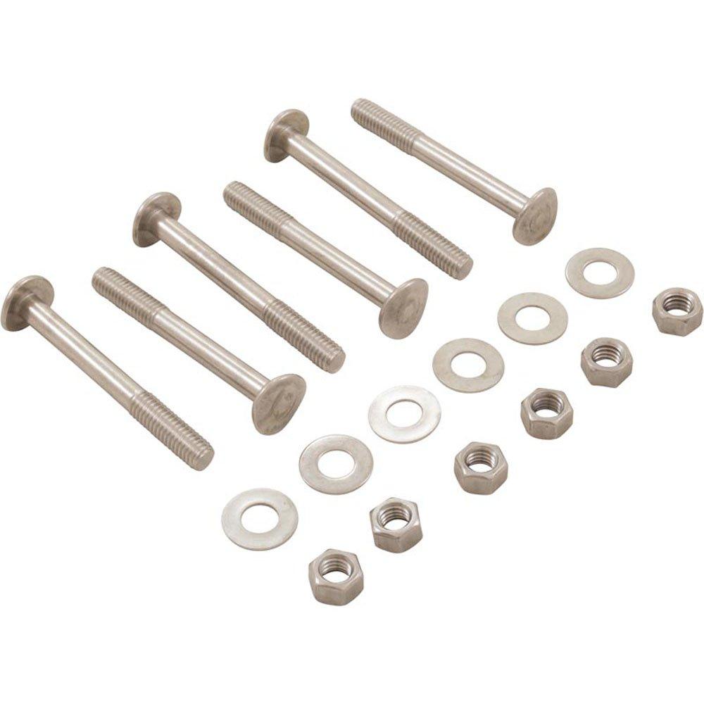 Bolt Kit, CMP 3 Tread Ladder,3-3/16" x 3/8",Marine Grade,6Pk