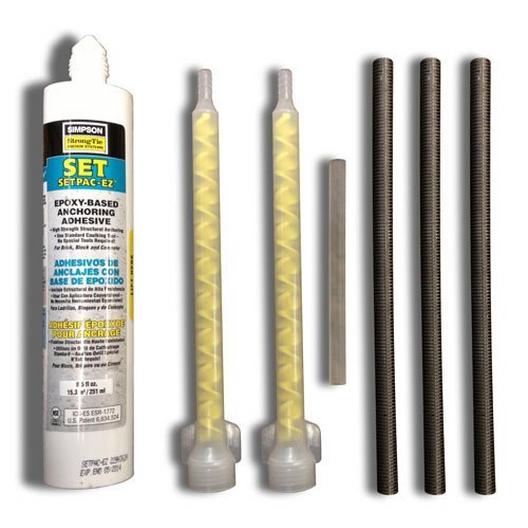 S.R Smith  Epoxy Kit for Flyte Deck II Diving Stand with Three 6 x 1/2 Bolts