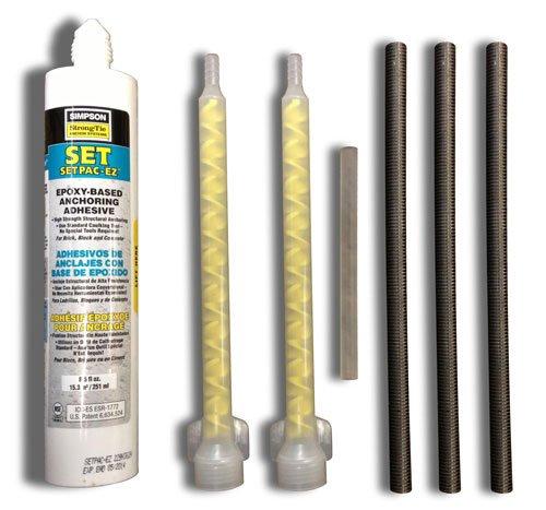 S.R Smith  Epoxy Kit for Flyte Deck II Diving Stand with Three 6 x 1/2 Bolts