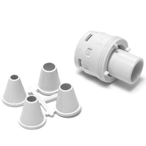 Waterway  Poly Jet Nozzle Caged Style Directional 2-5/8 White
