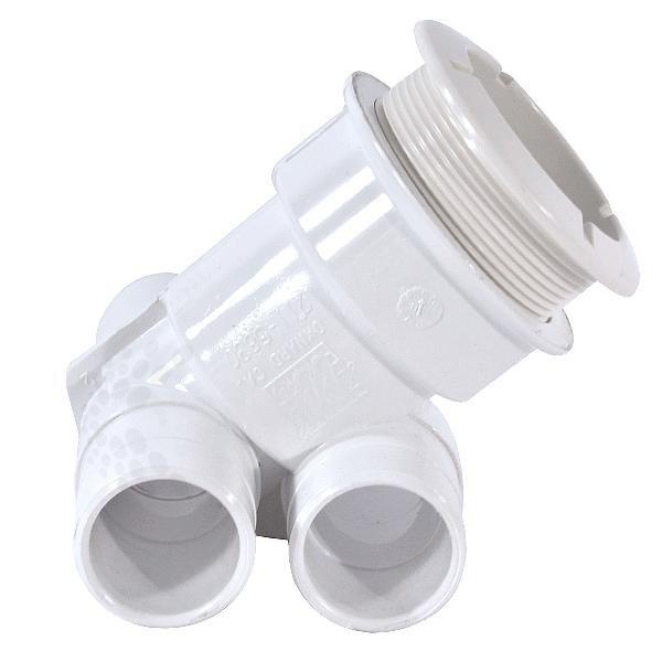 Waterway  Poly Gunite 1in Slip Air x 1in Water Slip Jet Body Assembly without Top Plug