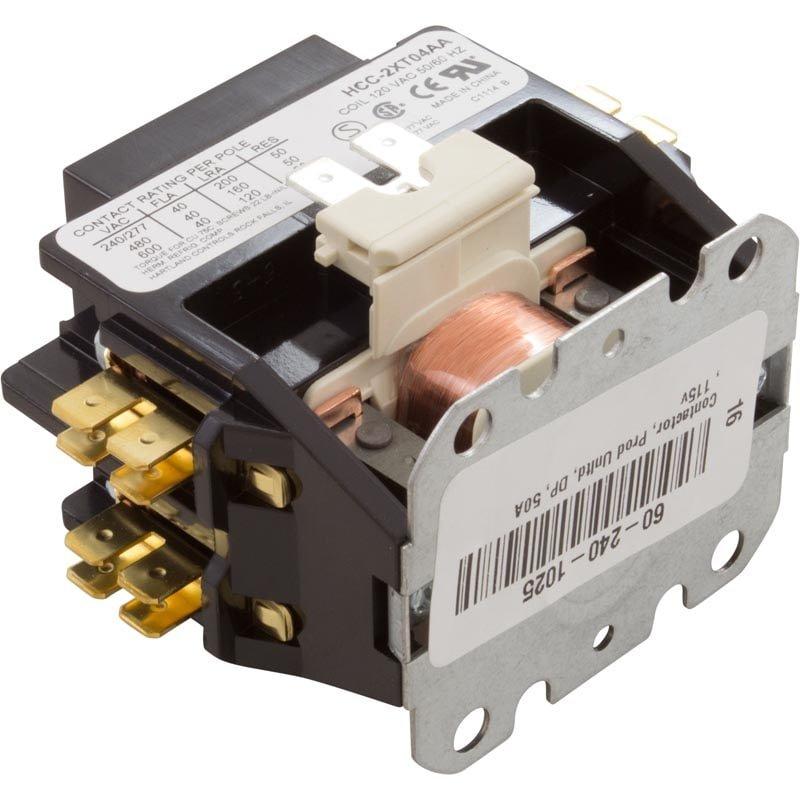 Contactor 120 V Coil, 40 Fla, 50 Res, DPST