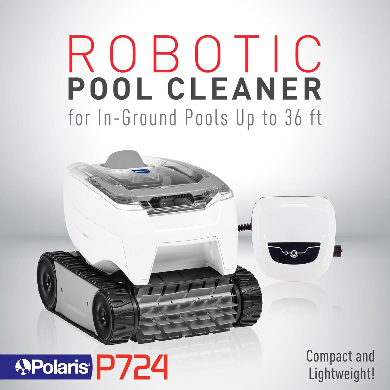 P724 Compact Lightweight Robotic Pool Cleaner