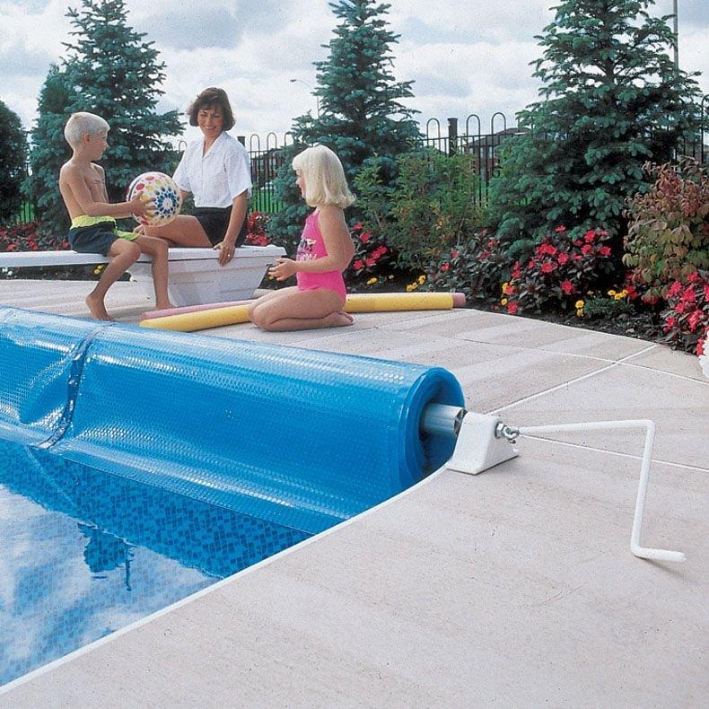 Low Profile Inground Solar Reel for Pools up to 12' Wide 