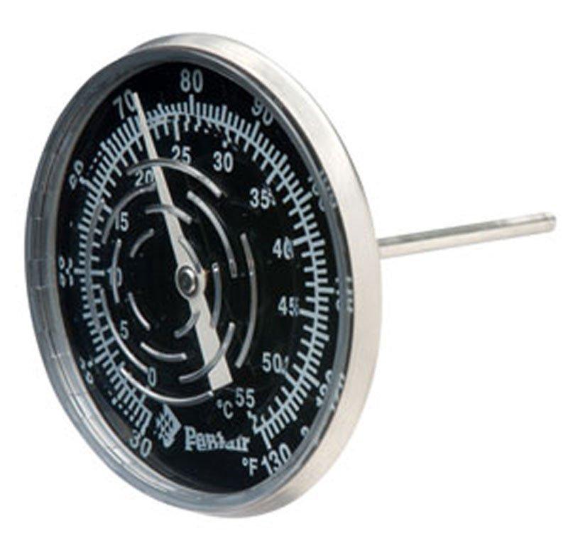 Inline Thermometer 30/130 F with Nylon Well