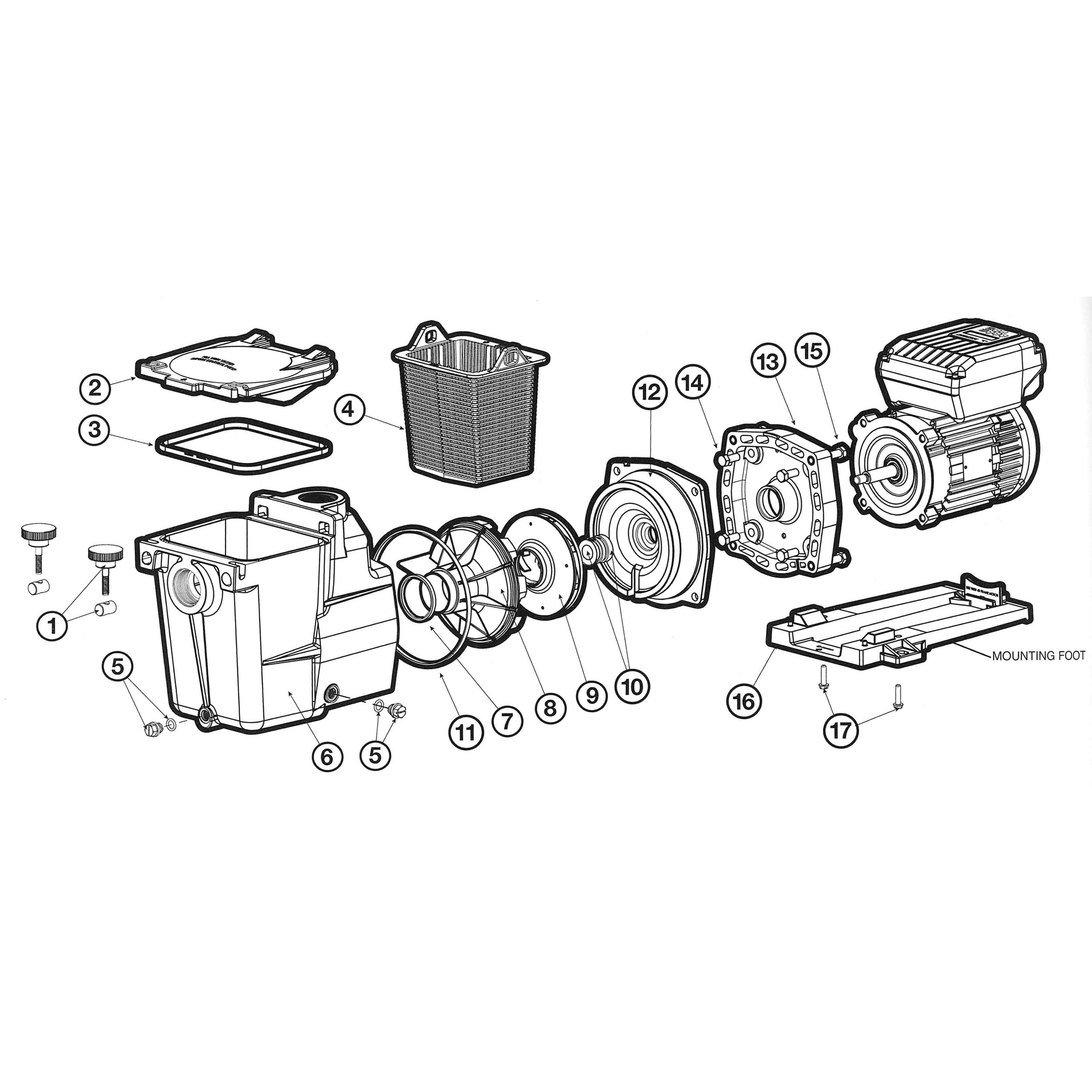 Hayward Super Pump VS Series Pool Pump Parts