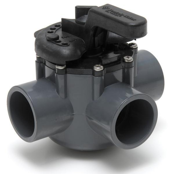 Pentair  263037 Diverter Valve Three Port with 1-1/2 ID  2 OD PVC Pipe