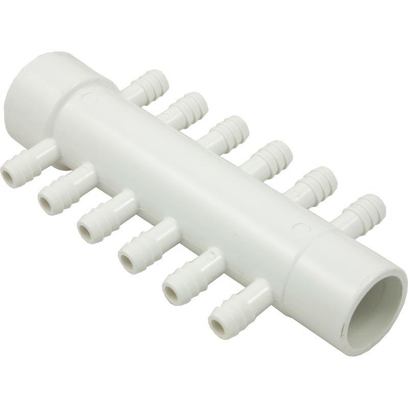 Manifold 1in. S x 1in. SPG x (12) 3/8in. Rb Barbs