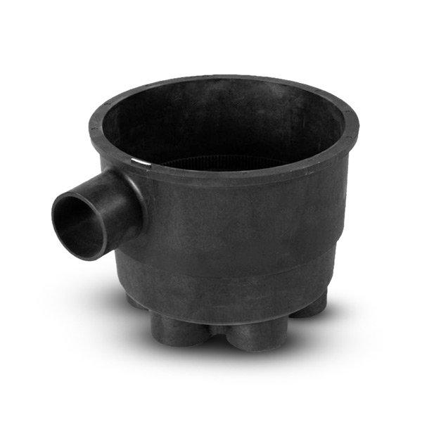 Low Profile 6 Port 1-1/2in. Lower Housing for T-Valve, Black