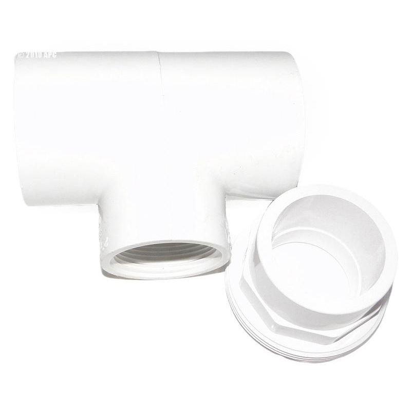 Zodiac  Sensor Tee with 1-1/2in Union White