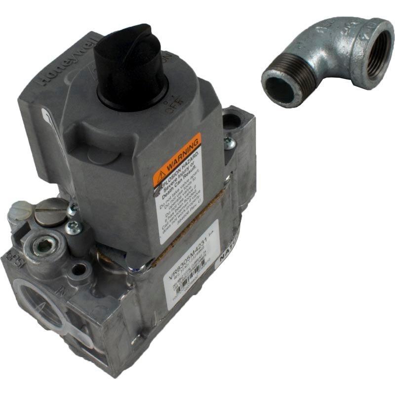 Gas Valve with Street Ell, Lo Nox