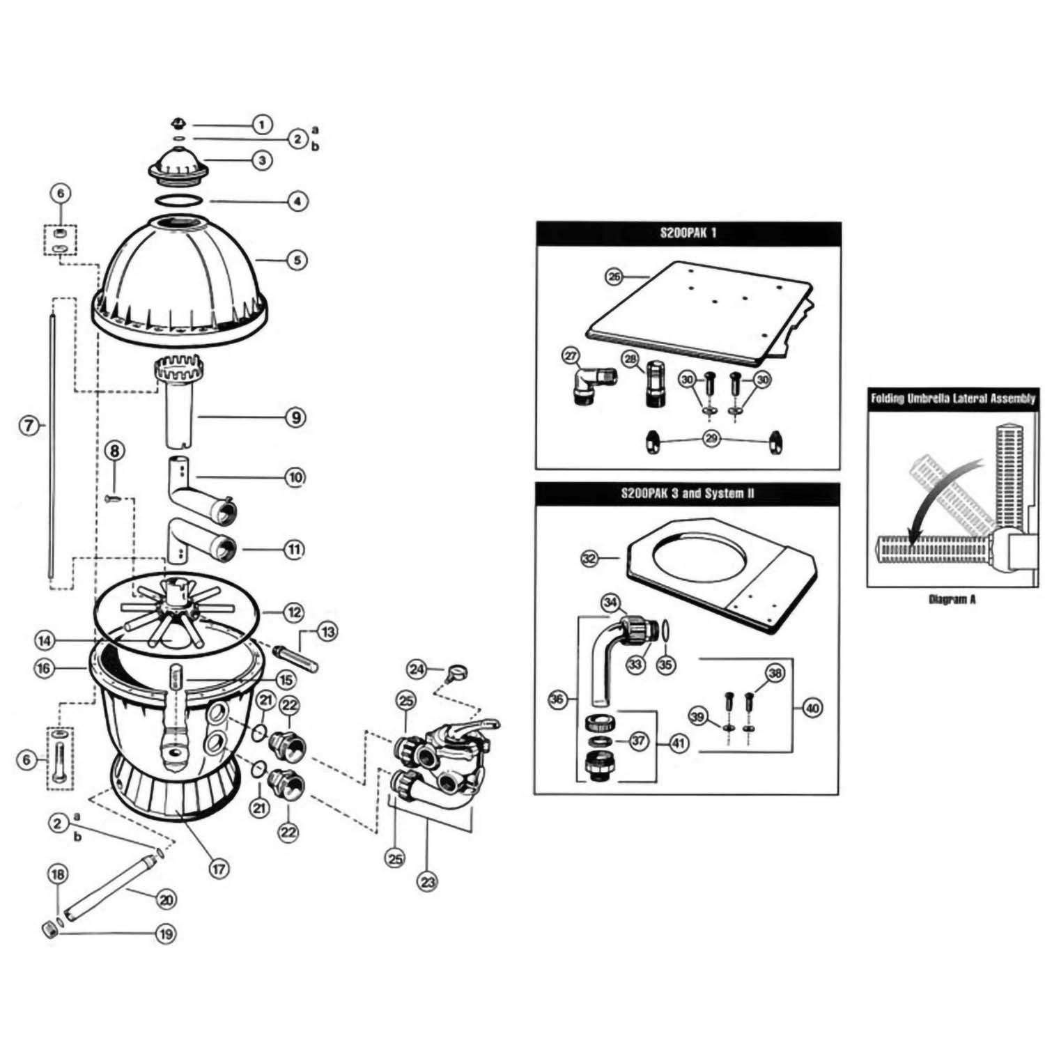 Hayward S200 Part List