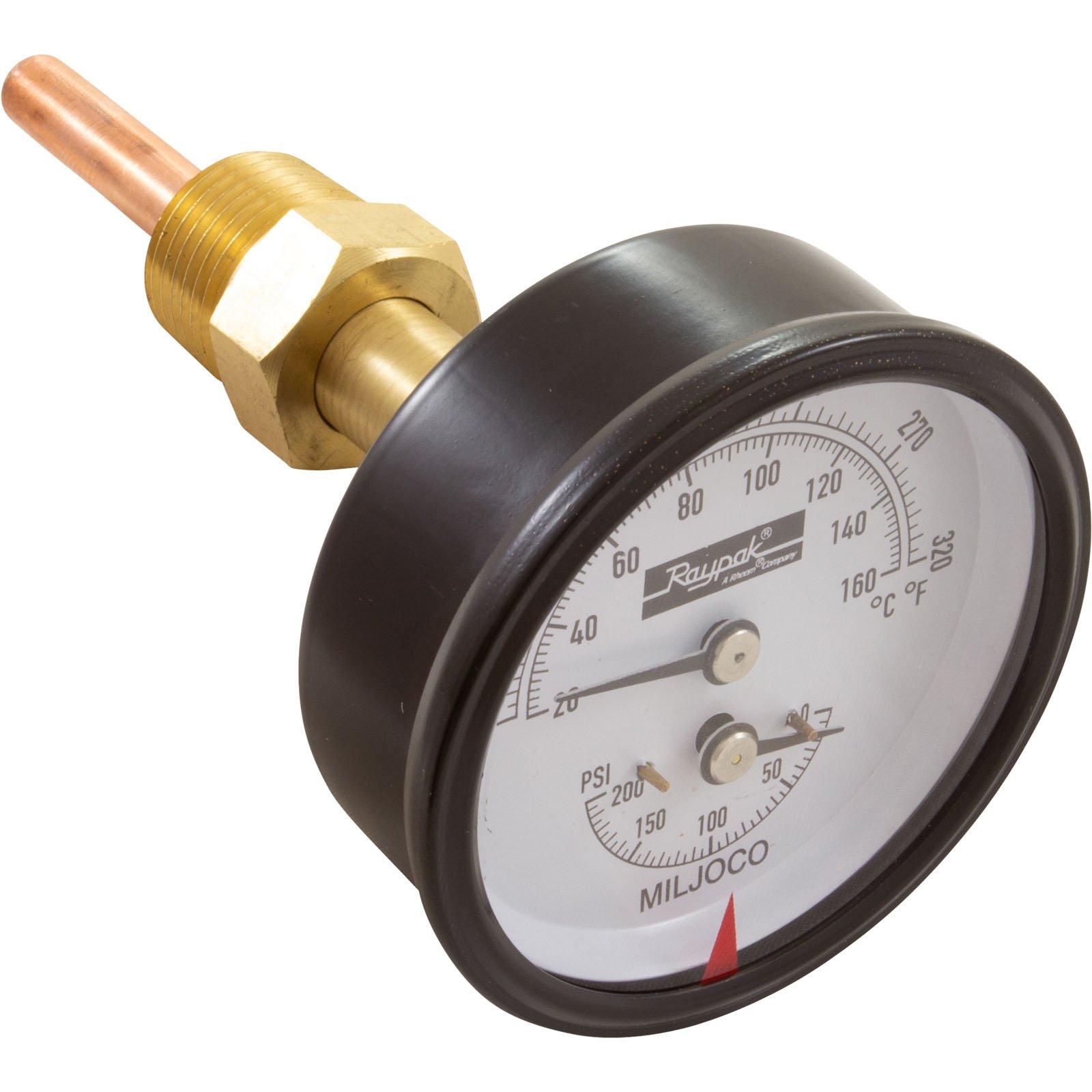 Raypak - Gauge Kit, Temp and Pressure