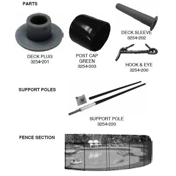 In Ground Fence Magna Latch and Hinge Kit