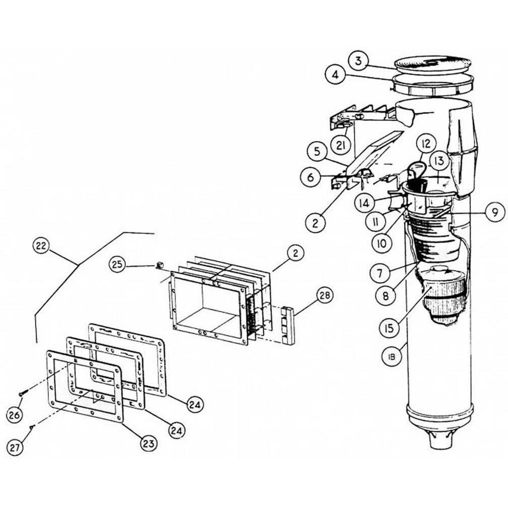 Baker Hydro Hydropak Skimmer Skimmer Part List