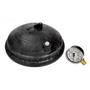 005302430003 Replacement Complete Dome Lid with PSI Gauge, Black