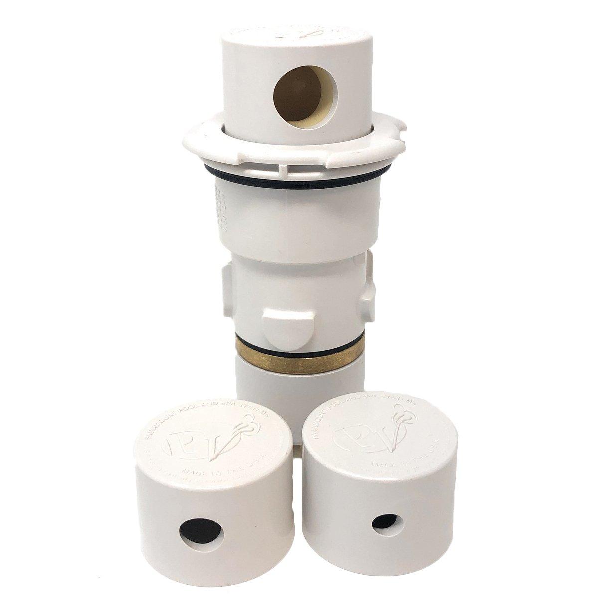 Paramount  PV3 Automatic In-Floor Cleaning and Circulating System Nozzle with Cap White