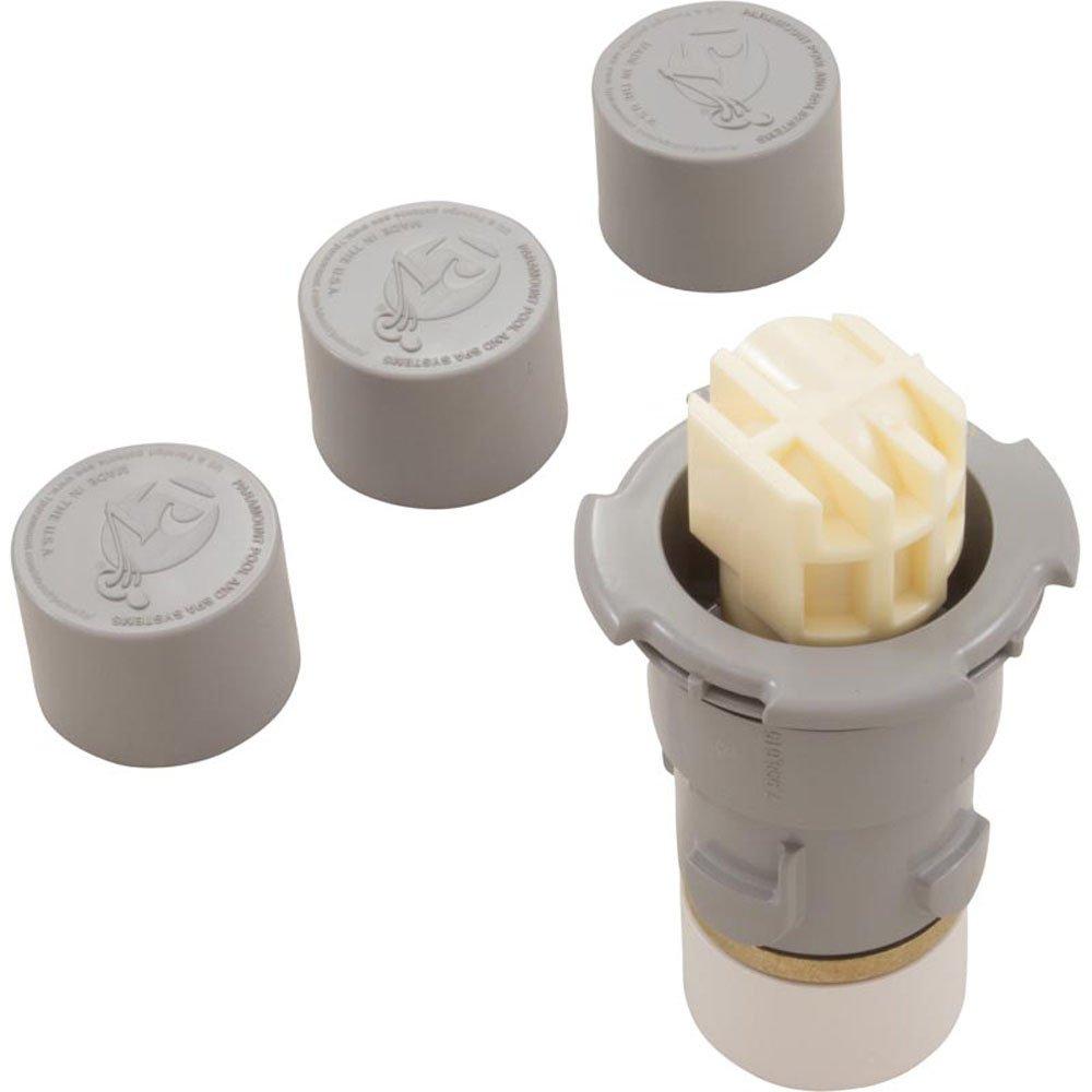 PV3 Automatic In-Floor Cleaning and Circulating System Nozzle with Cap, Light Gray