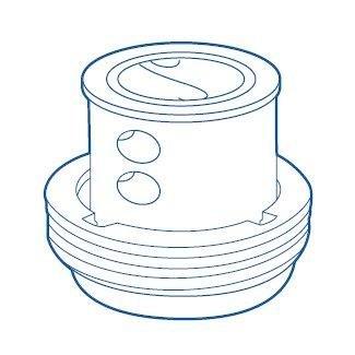 Paramount  Pool Valet Automatic In-Floor Cleaning and Circulating System One Hole Nozzle Black