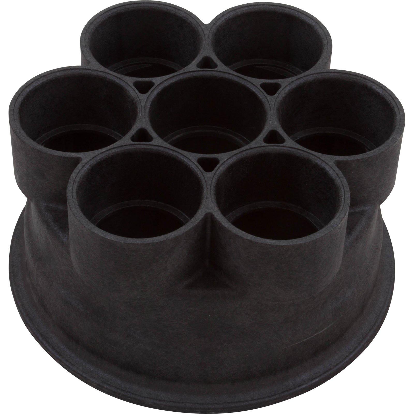 Paramount  2in Six Port Water Valve Base Black