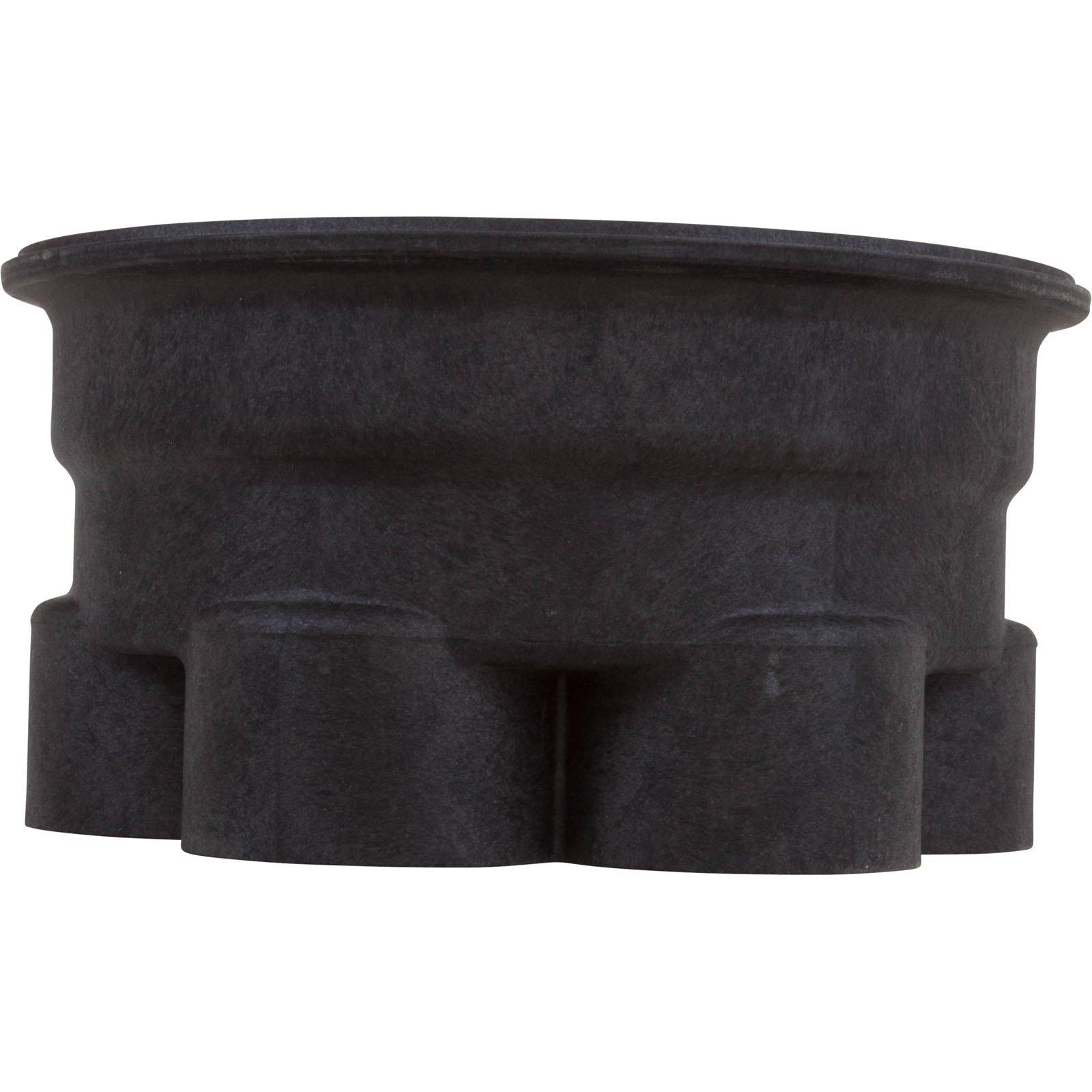 2in. Six Port Water Valve Base, Black