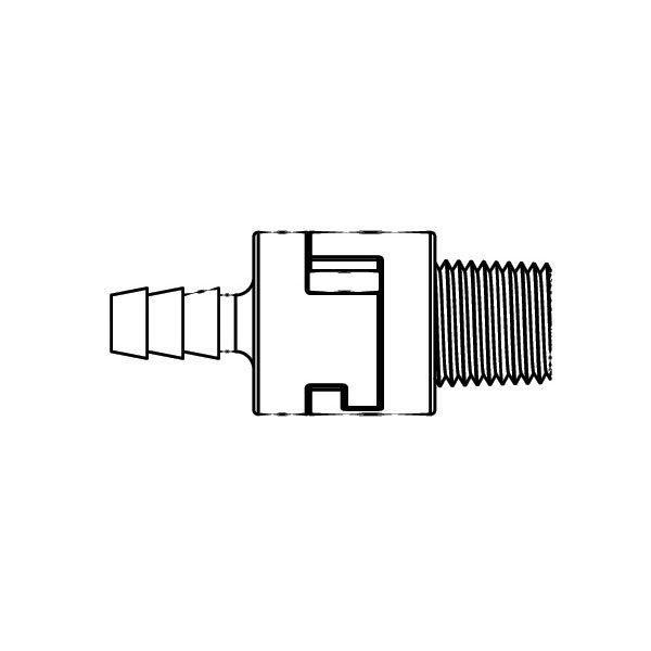 Paramount  Clear O3 Water Purifying System 1-1/2 LB Barbed x Barbed Check Valve